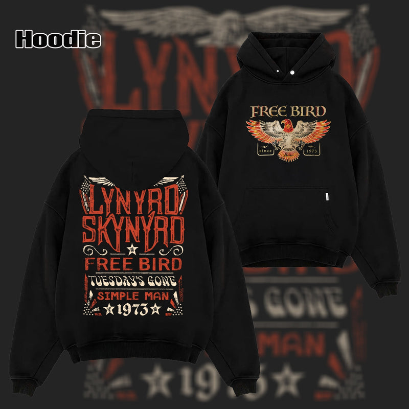 Retro Vintage Lynyrd Skynyrd Free Bird 1973 T-Shirt, Lynyrd Skynyrd T-Shirt & Hoodie.