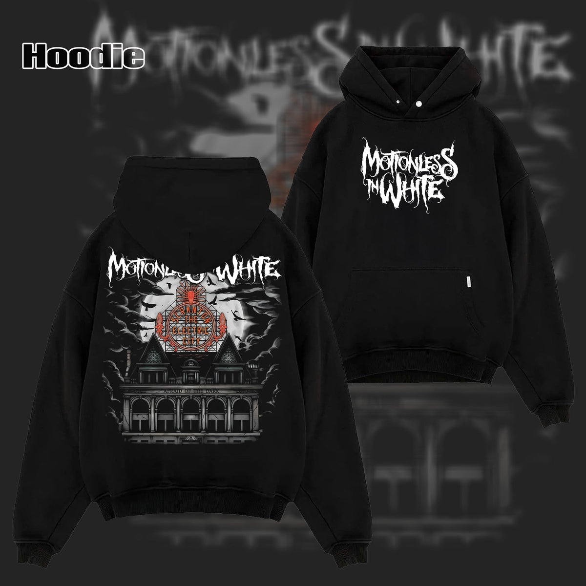 Retro Retro Motionless In White Afraid Of The Dark T Shirt , MIW Shirt , Afraid Of The Dark T Shirt & Hoodie
