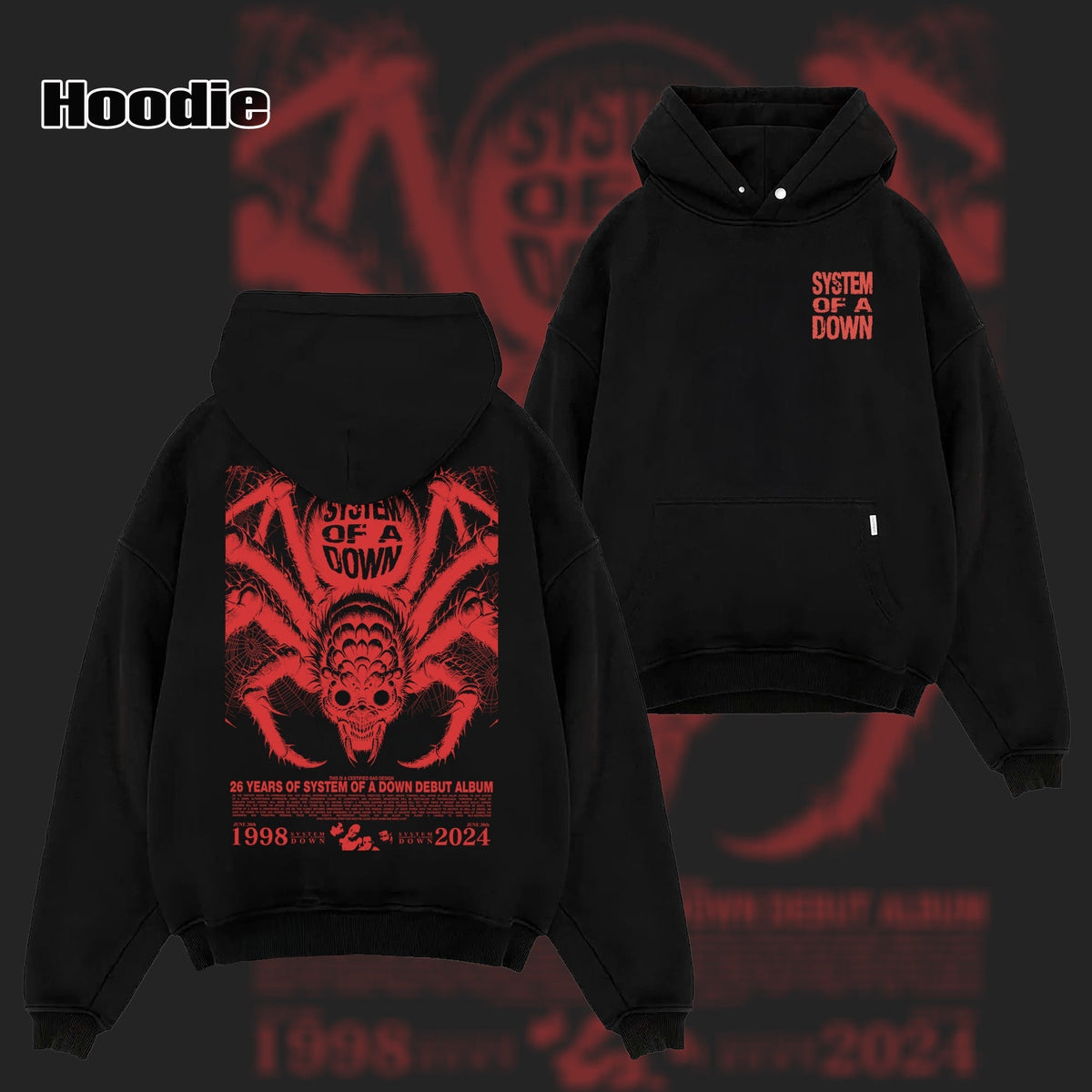 Vintage SYSTEM OF A DOWN BAND T-SHIRTS & Hoodie